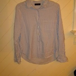 Atmosphere striped button up shirt